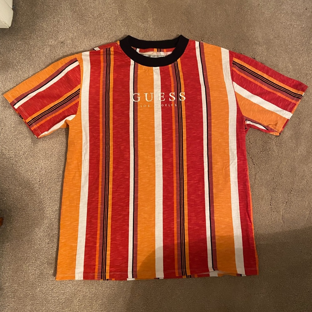 *RARE* Guess Oversized Sayer Striped Tee